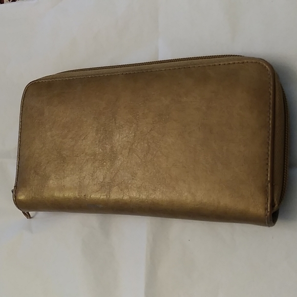 Source Unknown Accessories - Gold zipper wallet